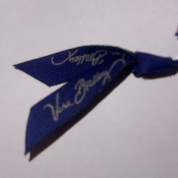 Vera Bradley navy blue and pink coin purse - Picture 2 of 7